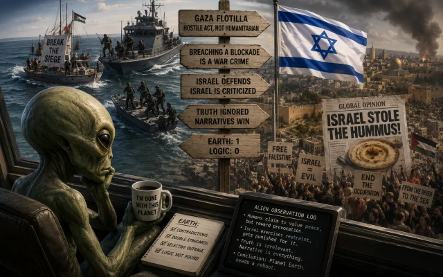 Israel Through the Eyes of a Tired Alien Cover Image